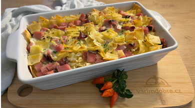 Ham and pasta bake